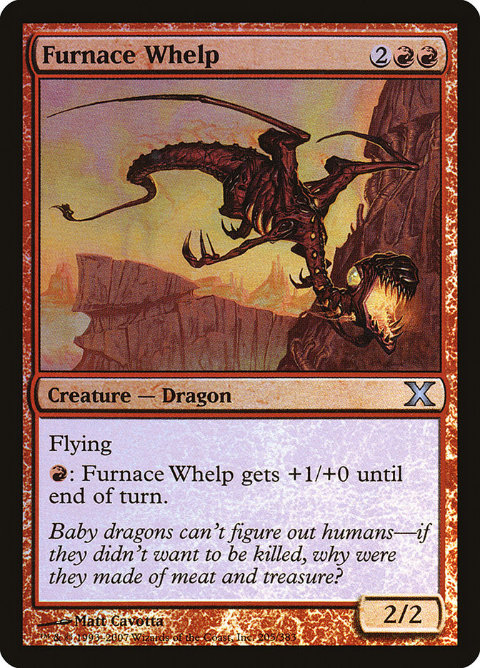 Furnace Whelp (Premium Foil) [Tenth Edition] | Good Games Morley