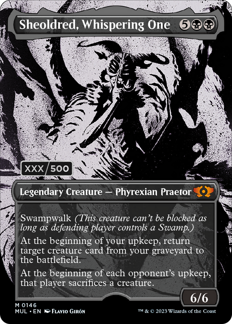 Sheoldred, Whispering One (Serialized) [Multiverse Legends] | Good Games Morley