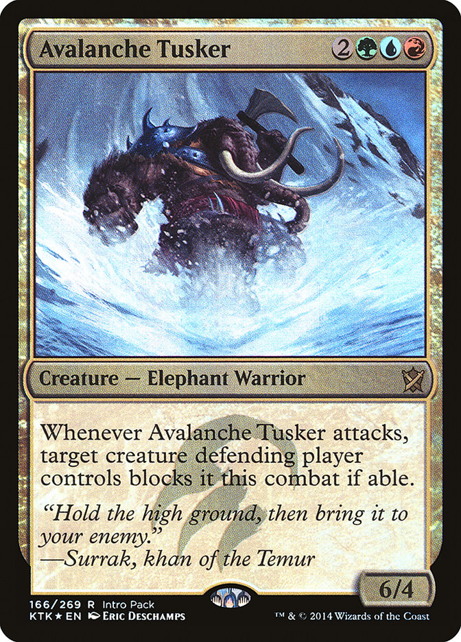 Avalanche Tusker (Intro Pack) [Khans of Tarkir Promos] | Good Games Morley
