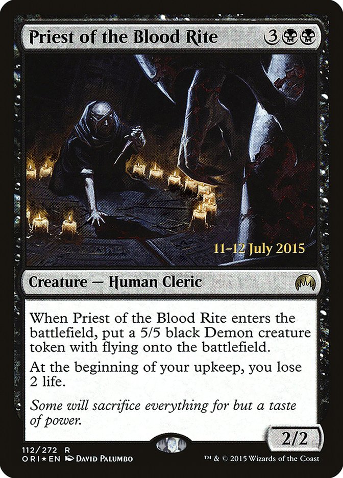 Priest of the Blood Rite [Magic Origins Prerelease Promos] | Good Games Morley