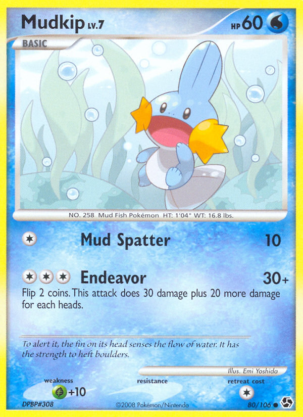 Mudkip (80/106) [Diamond & Pearl: Great Encounters] | Good Games Morley