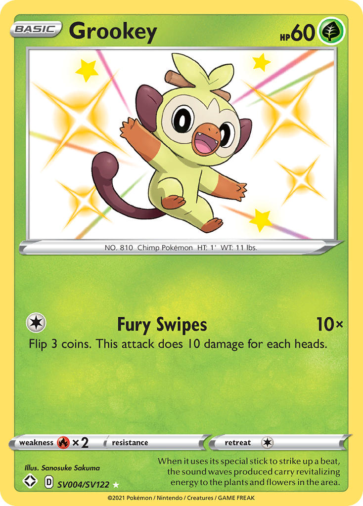 Grookey (SV004/SV122) [Sword & Shield: Shining Fates] | Good Games Morley