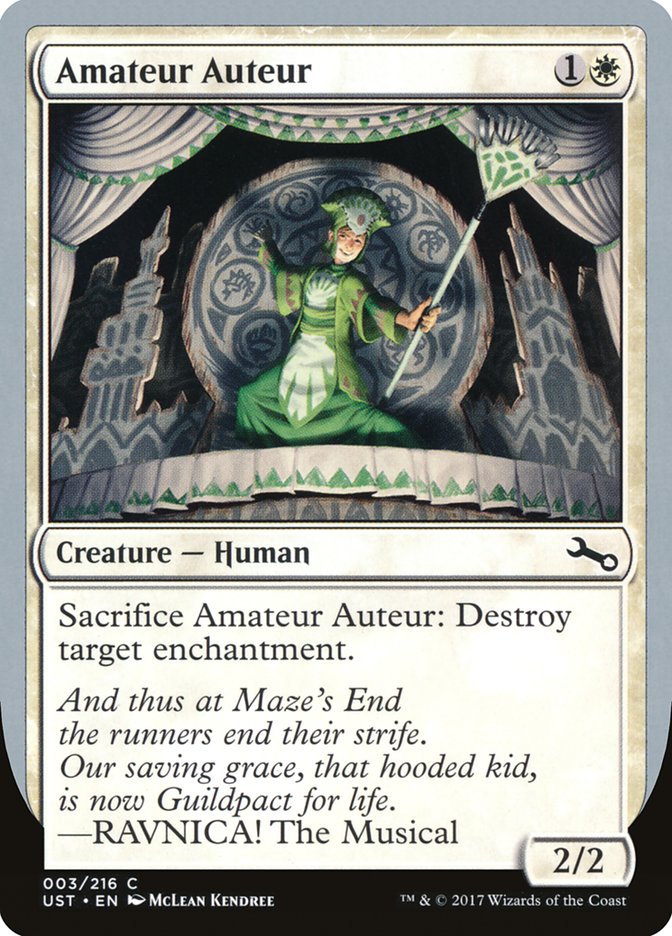 Amateur Auteur (RAVNICA! The Musical) [Unstable] | Good Games Morley