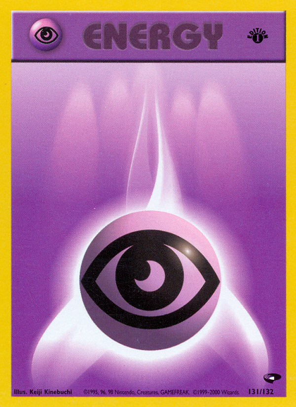 Psychic Energy (131/132) [Gym Challenge 1st Edition] | Good Games Morley