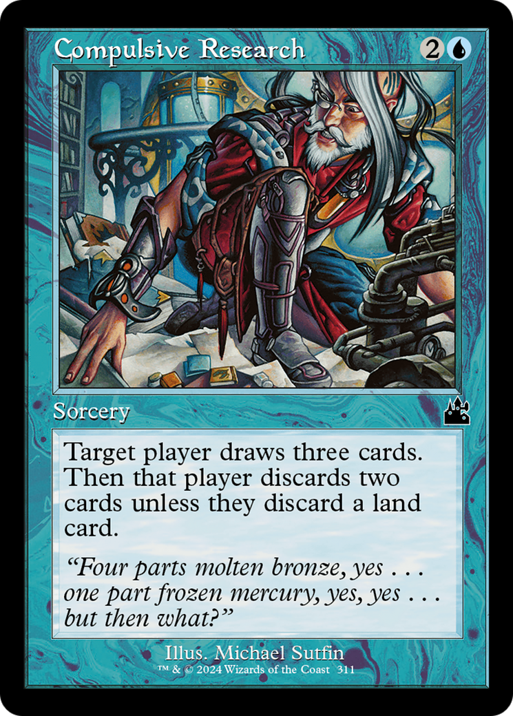 Compulsive Research (Retro Frame) [Ravnica Remastered] | Good Games Morley