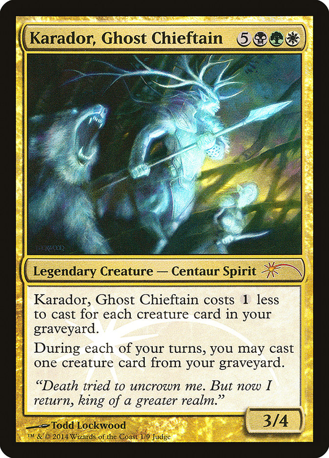 Karador, Ghost Chieftain [Judge Gift Cards 2014] | Good Games Morley