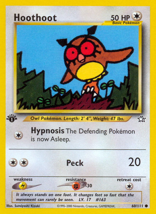 Hoothoot (60/111) [Neo Genesis 1st Edition] | Good Games Morley