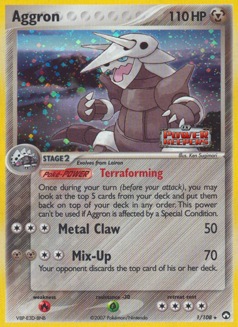 Aggron (1/108) (Stamped) [EX: Power Keepers] | Good Games Morley