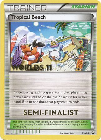 Tropical Beach (BW28) (Semi Finalist) [Black & White: Black Star Promos] | Good Games Morley