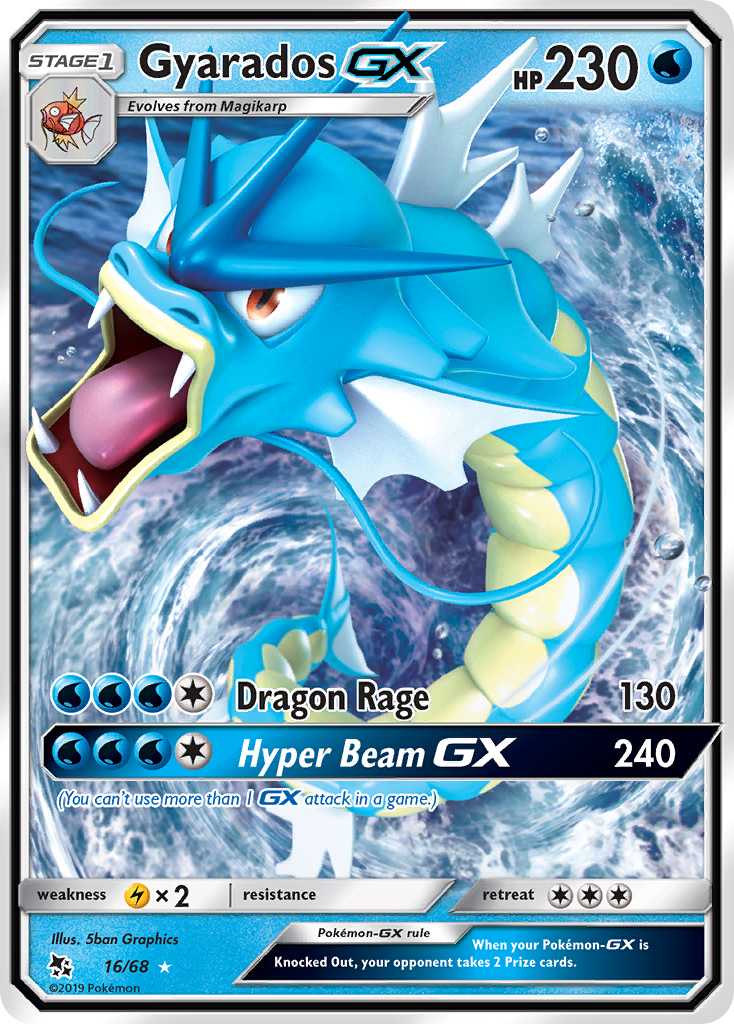 Gyarados GX (16/68) [Sun & Moon: Hidden Fates] | Good Games Morley