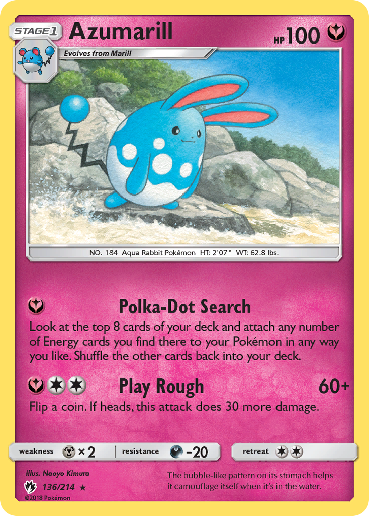 Azumarill (136/214) [Sun & Moon: Lost Thunder] | Good Games Morley