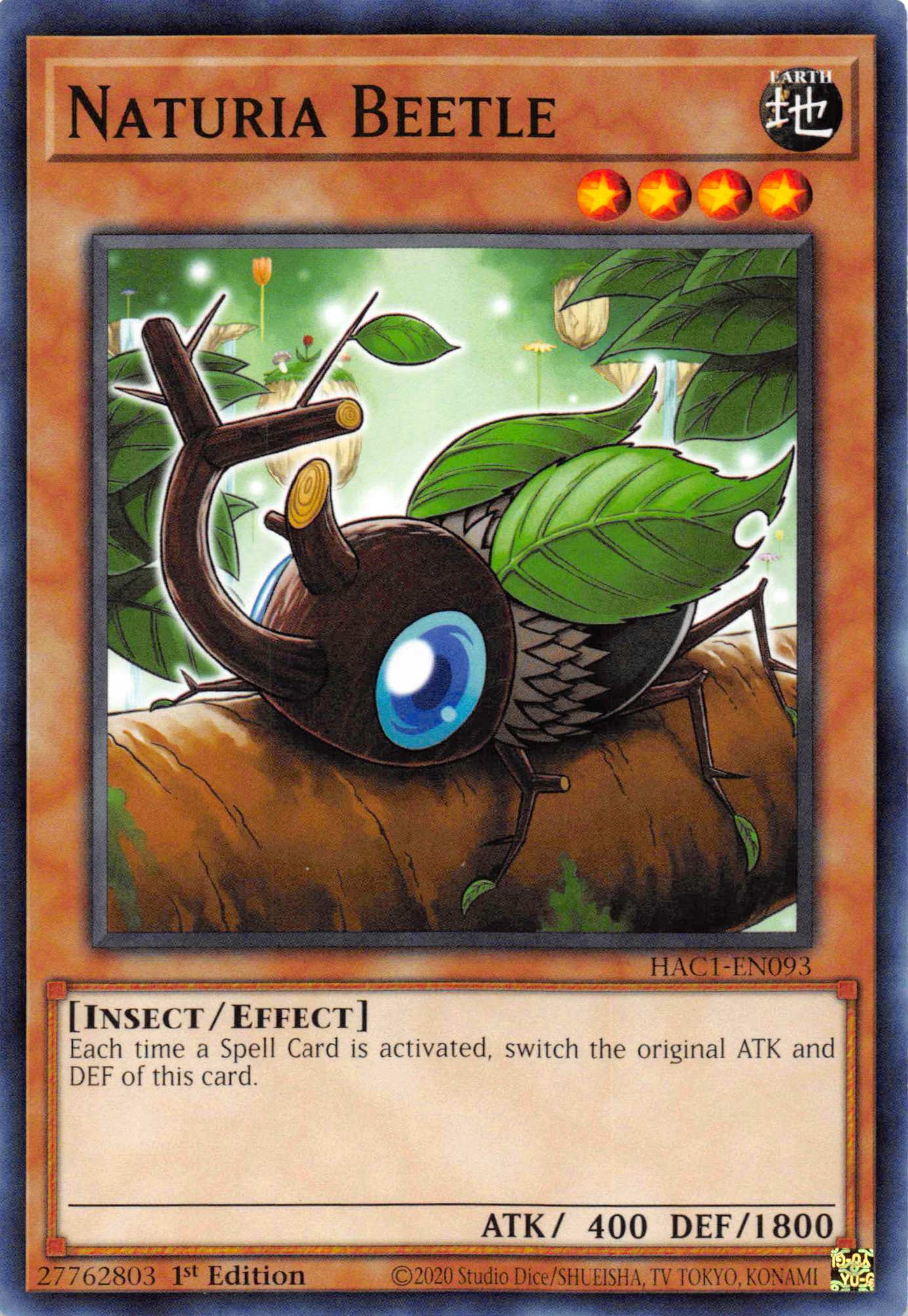 Naturia Beetle [HAC1-EN093] Common | Good Games Morley