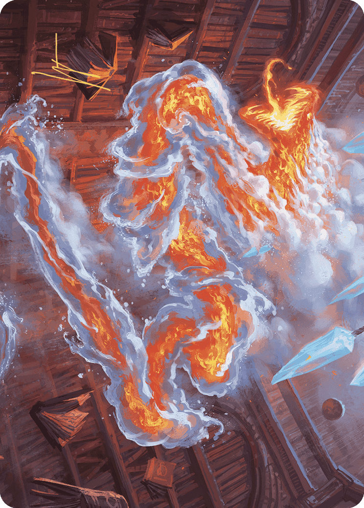 Scalding Viper Art Card (Gold-Stamped Signature) [Wilds of Eldraine Art Series] | Good Games Morley