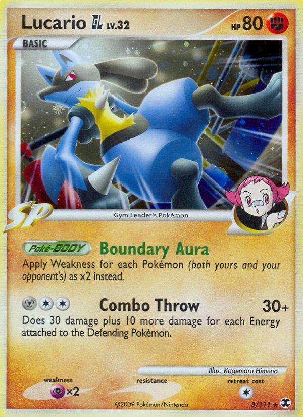 Lucario GL (8/111) [Platinum: Rising Rivals] | Good Games Morley