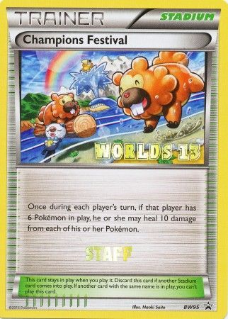 Champions Festival (BW95) (2013 Staff) [Black & White: Black Star Promos] | Good Games Morley