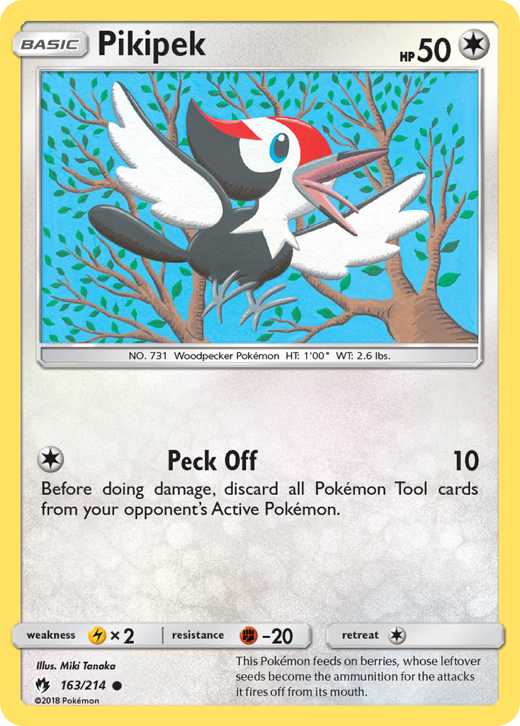 Pikipek (163/214) [Sun & Moon: Lost Thunder] | Good Games Morley