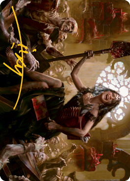 Gisa, Glorious Resurrector Art Card (Gold-Stamped Signature) [Innistrad: Midnight Hunt Art Series] | Good Games Morley