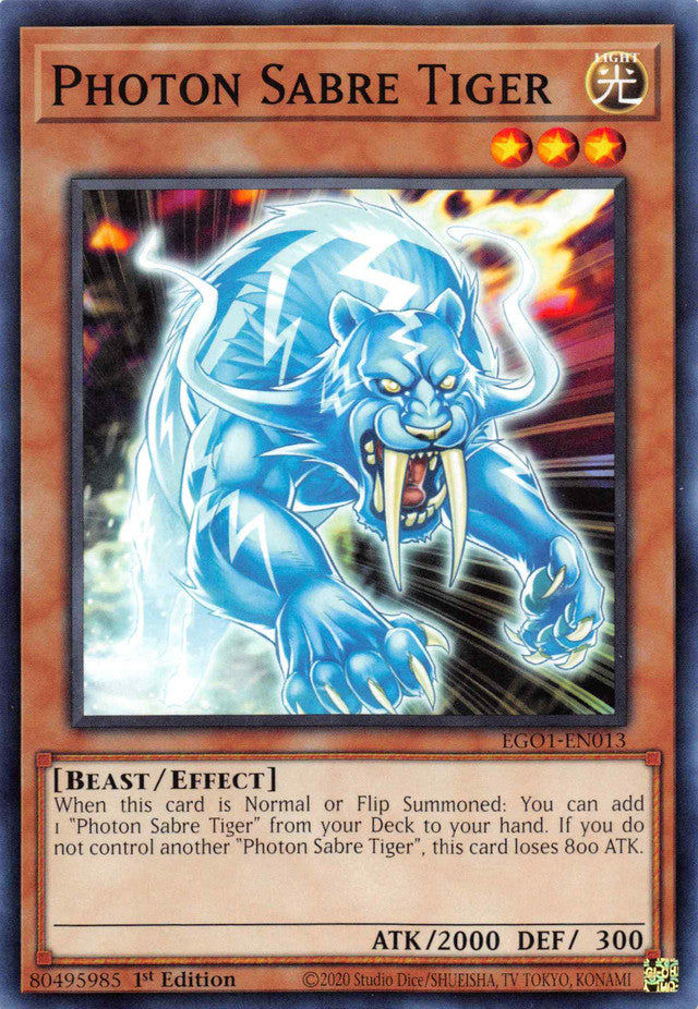 Photon Sabre Tiger [EGO1-EN013] Common | Good Games Morley