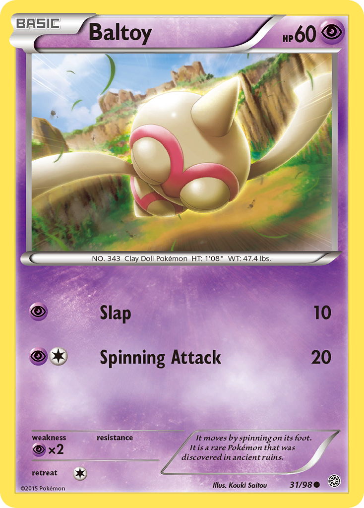 Baltoy (31/98) [XY: Ancient Origins] | Good Games Morley