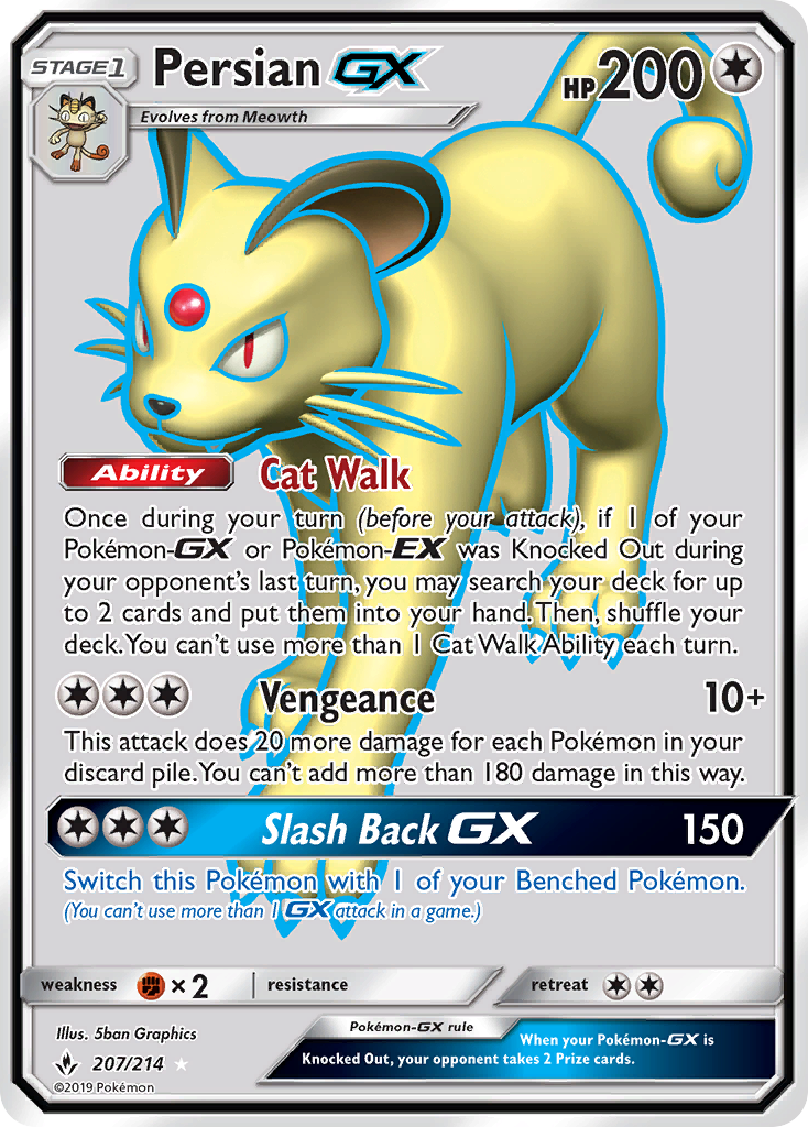 Persian GX (207/214) [Sun & Moon: Unbroken Bonds] | Good Games Morley