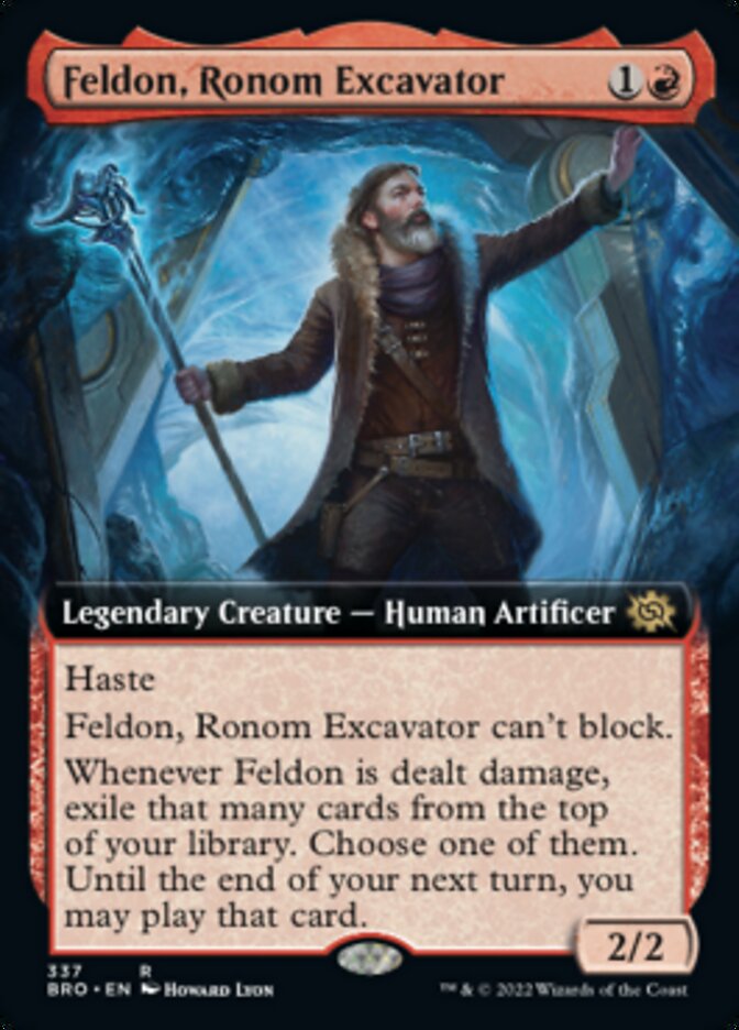 Feldon, Ronom Excavator (Extended Art) [The Brothers' War] | Good Games Morley