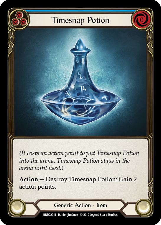 Timesnap Potion [RNR029-R] (Rhinar Hero Deck)  1st Edition Normal | Good Games Morley