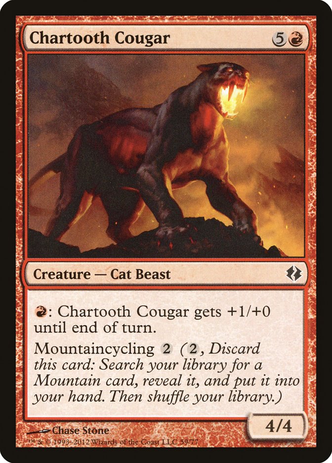Chartooth Cougar [Duel Decks: Venser vs. Koth] | Good Games Morley