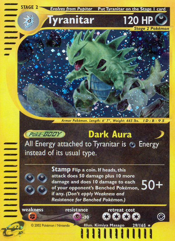 Tyranitar (29/165) [Expedition: Base Set] | Good Games Morley