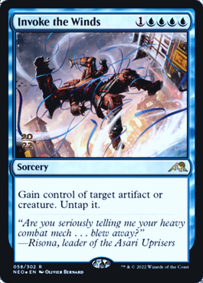 Invoke the Winds [Kamigawa: Neon Dynasty Prerelease Promos] | Good Games Morley