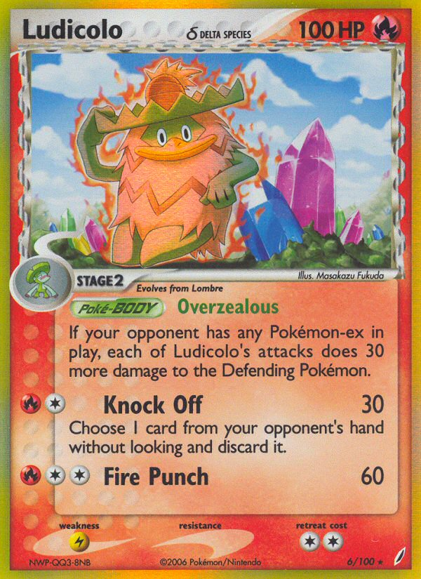 Ludicolo (6/100) (Delta Species) [EX: Crystal Guardians] | Good Games Morley