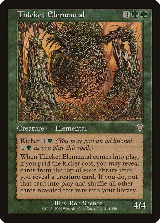 Thicket Elemental [Invasion] | Good Games Morley