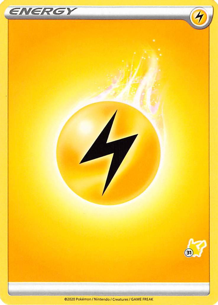 Lightning Energy (Pikachu Stamp #31) [Battle Academy 2022] | Good Games Morley