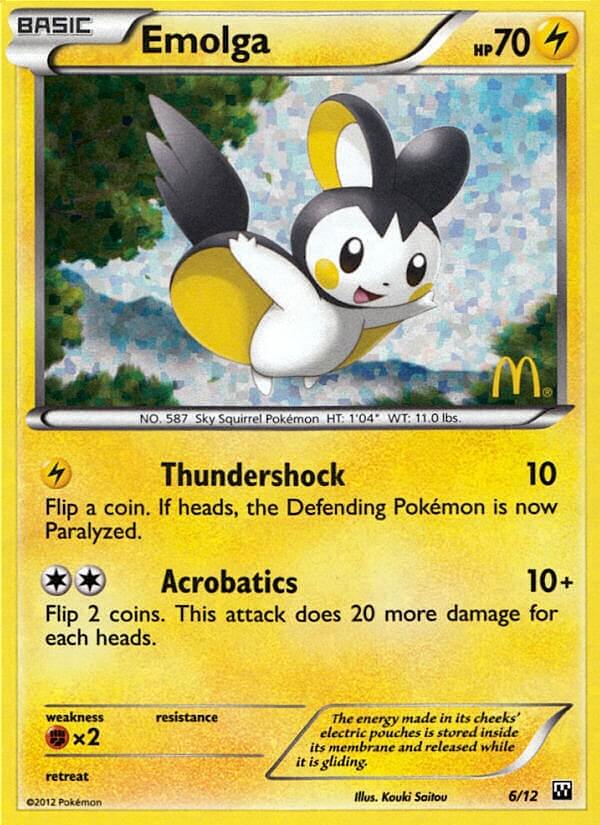 Emolga (6/12) [McDonald's Promos: 2012 Collection] | Good Games Morley