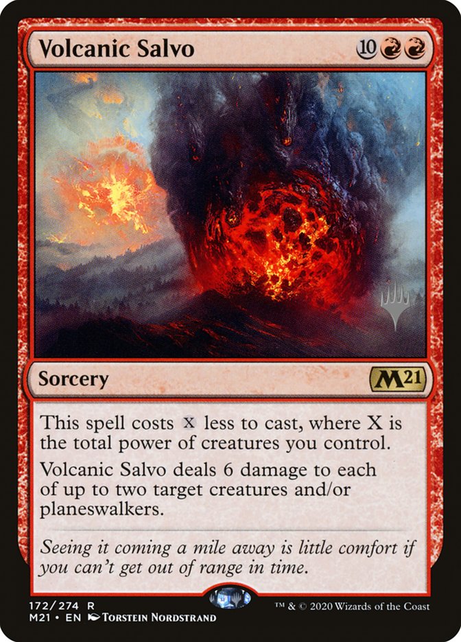 Volcanic Salvo (Promo Pack) [Core Set 2021 Promos] | Good Games Morley