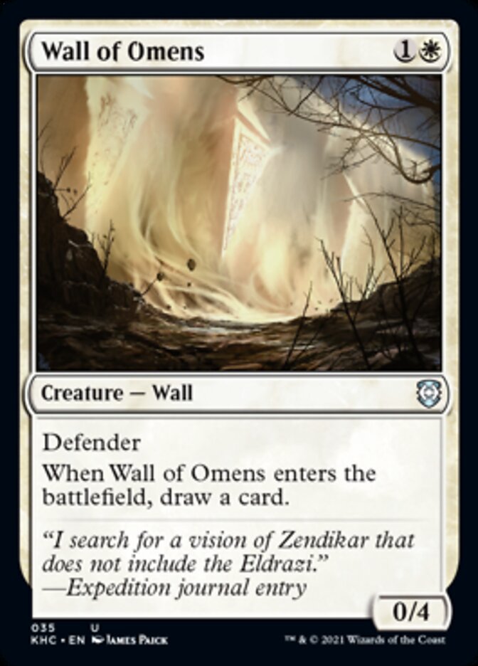 Wall of Omens [Kaldheim Commander] | Good Games Morley