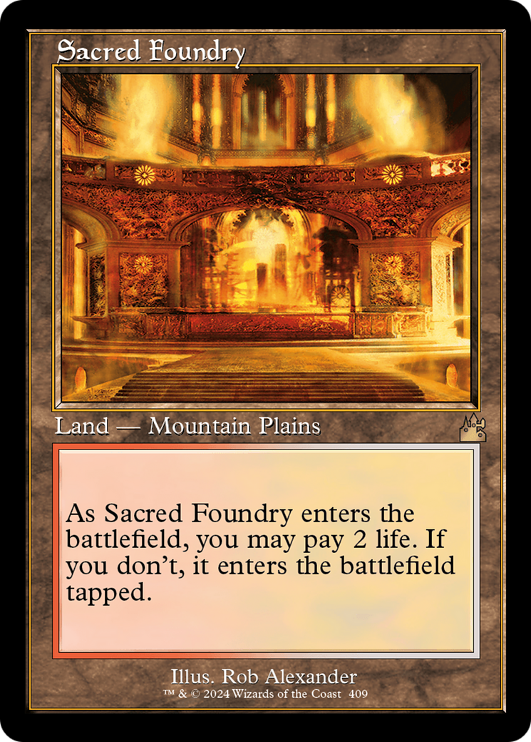 Sacred Foundry (Retro) [Ravnica Remastered] | Good Games Morley