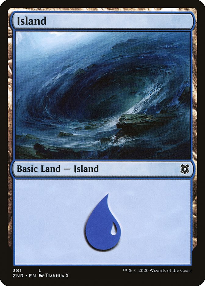 Island (381) [Zendikar Rising] | Good Games Morley