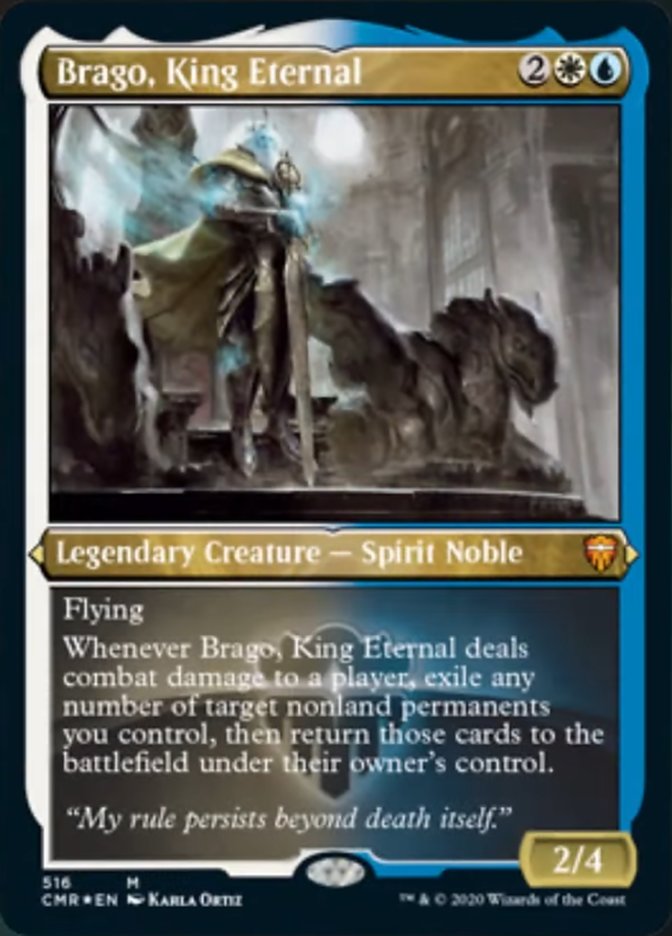 Brago, King Eternal (Etched) [Commander Legends] | Good Games Morley