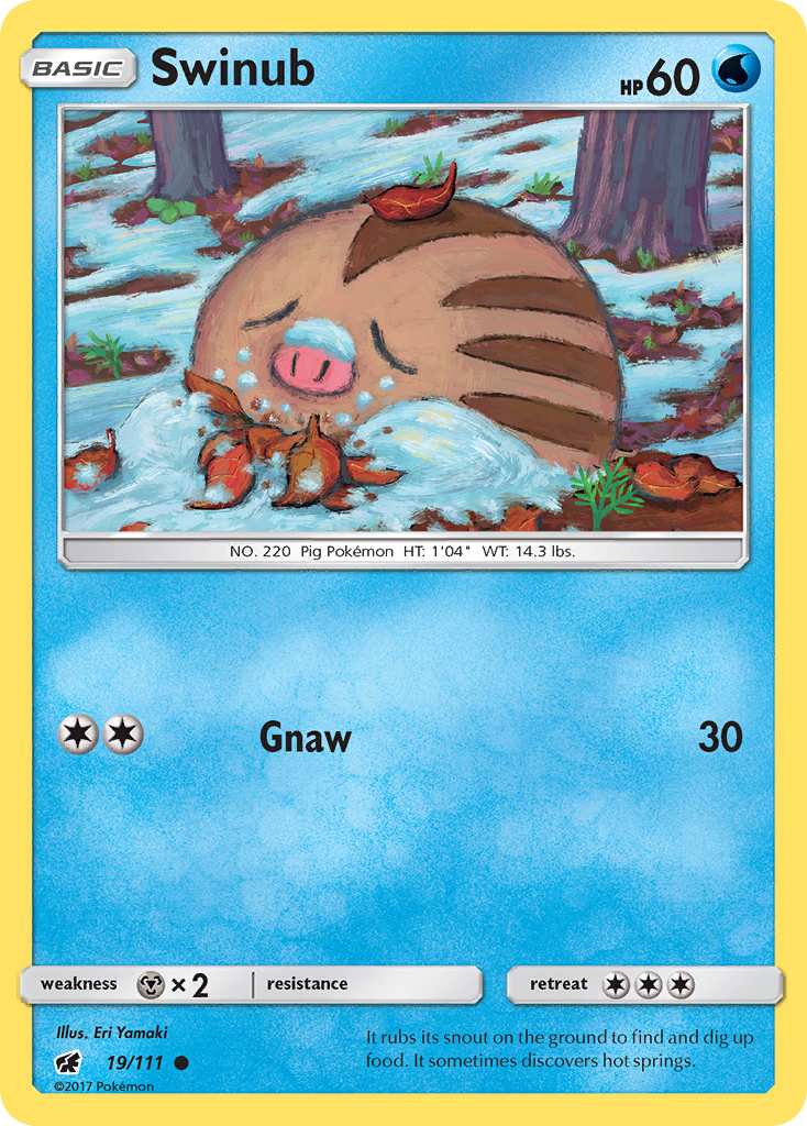 Swinub (19/111) [Sun & Moon: Crimson Invasion] | Good Games Morley