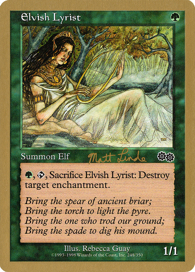 Elvish Lyrist (Matt Linde) [World Championship Decks 1999] | Good Games Morley