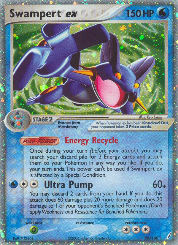 Swampert ex (98/100) [EX: Crystal Guardians] | Good Games Morley