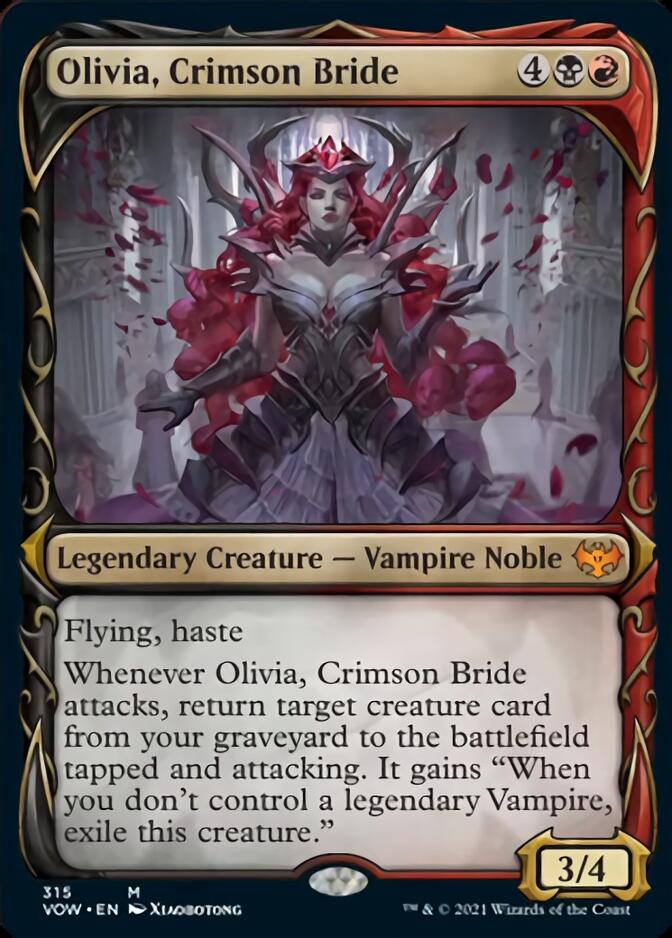 Olivia, Crimson Bride (Showcase Fang Frame) [Innistrad: Crimson Vow] | Good Games Morley