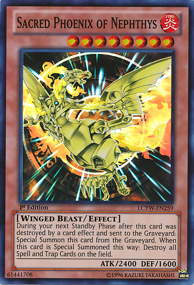 Sacred Phoenix of Nephthys [LCYW-EN259] Super Rare | Good Games Morley