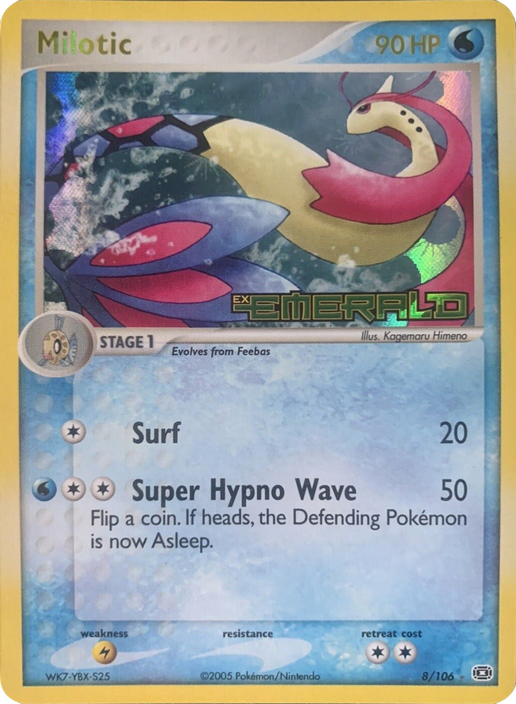 Milotic (8/106) (Stamped) [EX: Emerald] | Good Games Morley
