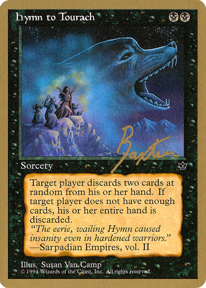 Hymn to Tourach (Wolf) (George Baxter) [Pro Tour Collector Set] | Good Games Morley