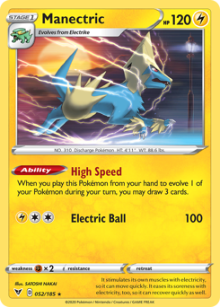 Manectric (052/185) [Sword & Shield: Vivid Voltage] | Good Games Morley