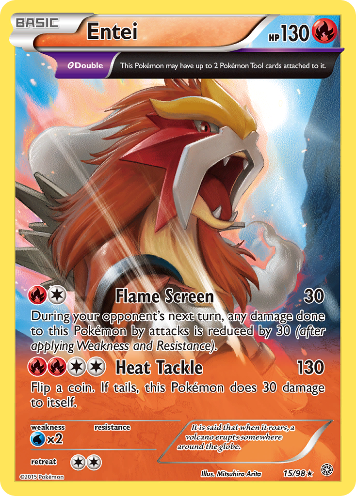 Entei (15/98) [XY: Ancient Origins] | Good Games Morley