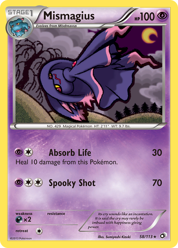 Mismagius (58/113) [Black & White: Legendary Treasures] | Good Games Morley