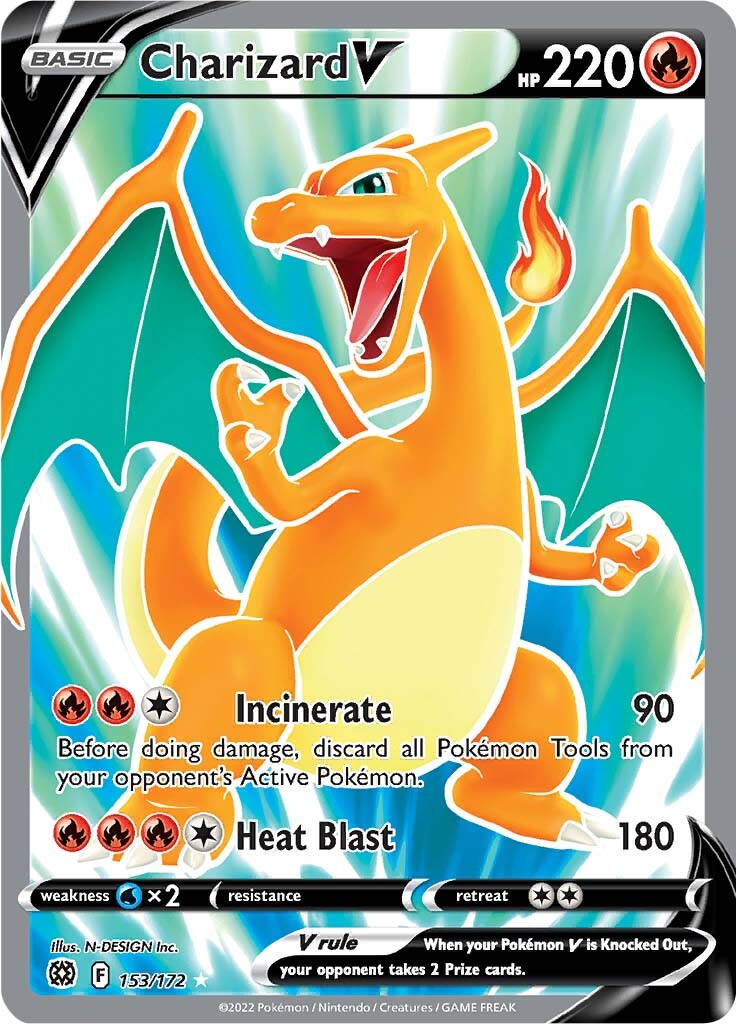 Charizard V (153/172) [Sword & Shield: Brilliant Stars] | Good Games Morley