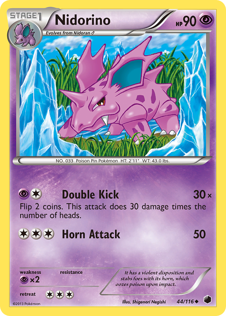 Nidorino (44/116) [Black & White: Plasma Freeze] | Good Games Morley